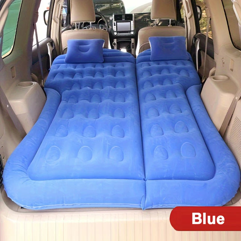 Matelas gonflable de voyage universel pour siège arrière – Canapé multifonction, oreiller, tapis de camping extérieur et coussin