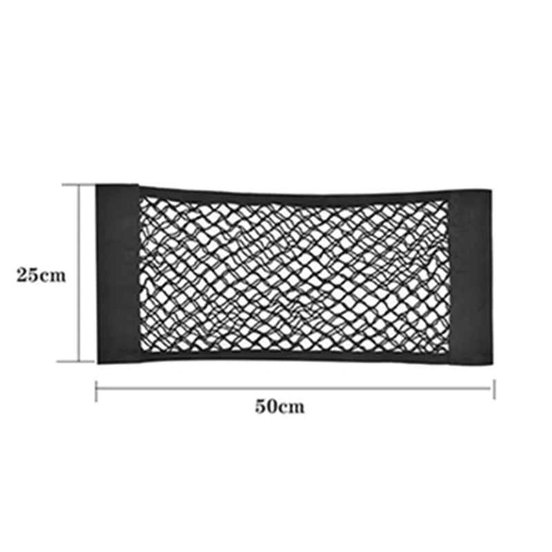 Filet de Rangement Coffre Voiture – Poche Élastique Universelle avec Scratch Adhésif