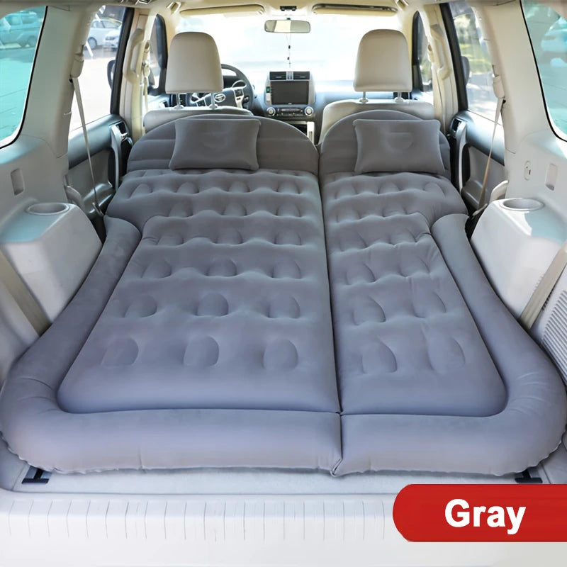 Matelas gonflable de voyage universel pour siège arrière – Canapé multifonction, oreiller, tapis de camping extérieur et coussin