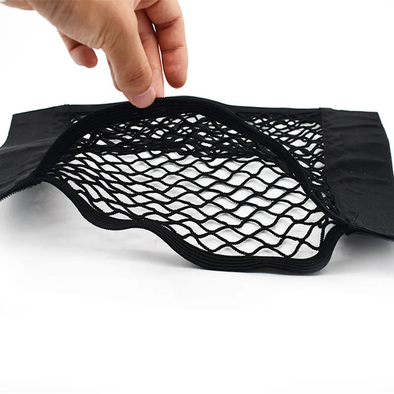 Filet de Rangement Coffre Voiture – Poche Élastique Universelle avec Scratch Adhésif