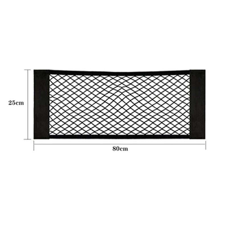 Filet de Rangement Coffre Voiture – Poche Élastique Universelle avec Scratch Adhésif