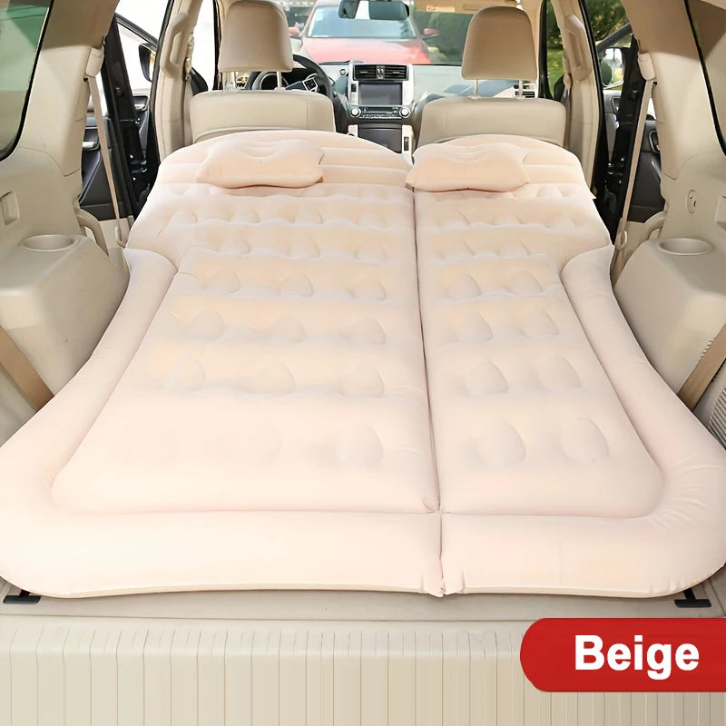 Matelas gonflable de voyage universel pour siège arrière – Canapé multifonction, oreiller, tapis de camping extérieur et coussin