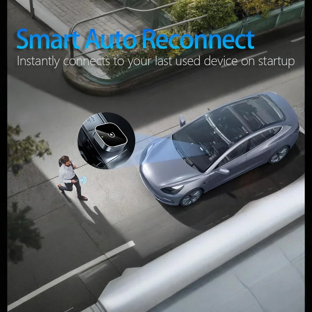 Adaptateur CarPlay & Android Auto Sans Fil – Plug & Play Universel