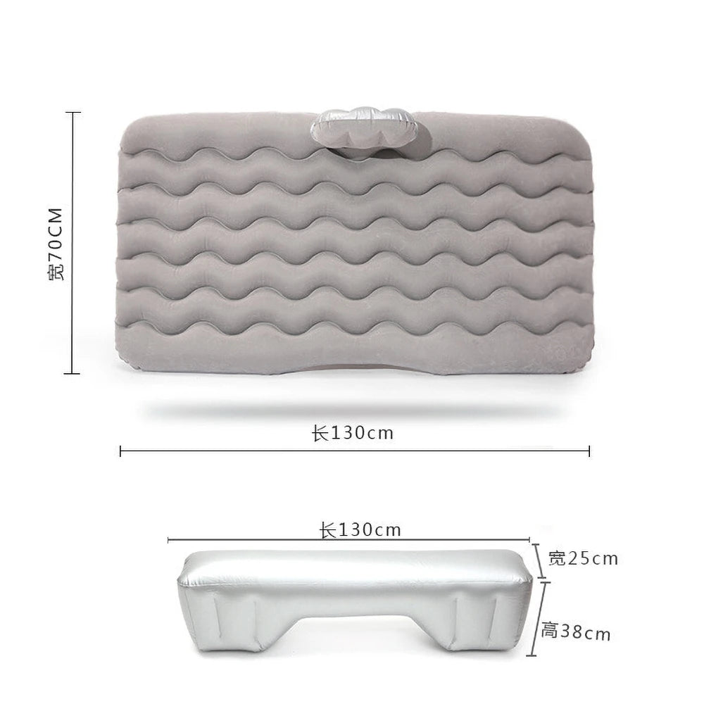 Matelas gonflable de voyage universel pour siège arrière – Canapé multifonction, oreiller, tapis de camping extérieur et coussin