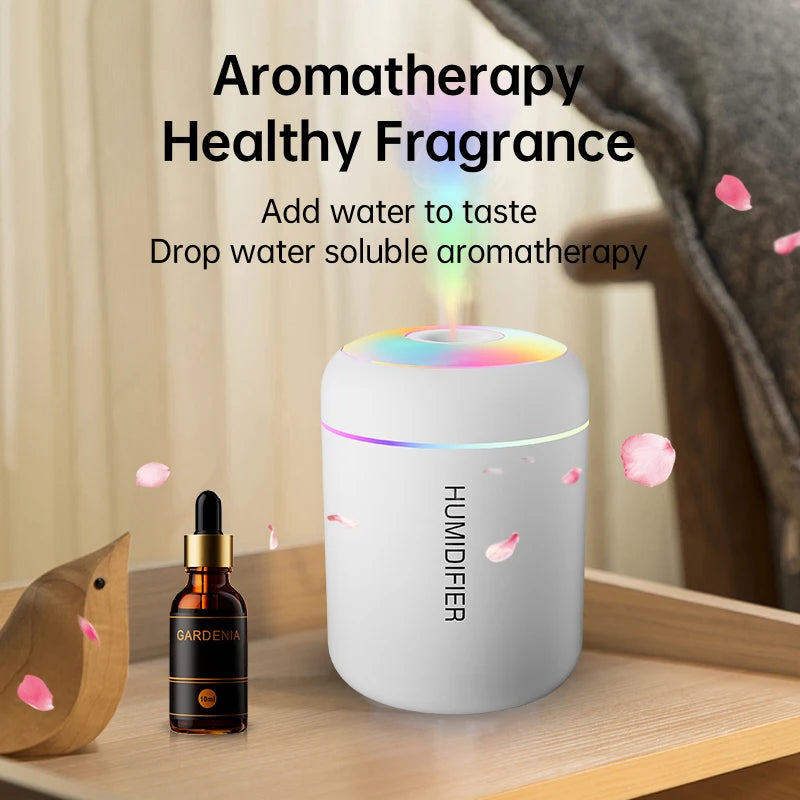 Mini Humidificateur d'Air 180ML USB – Diffuseur d'Arômes & Huiles Essentielles, Purificateur Ultrasonique pour Voiture, Maison & Chambre