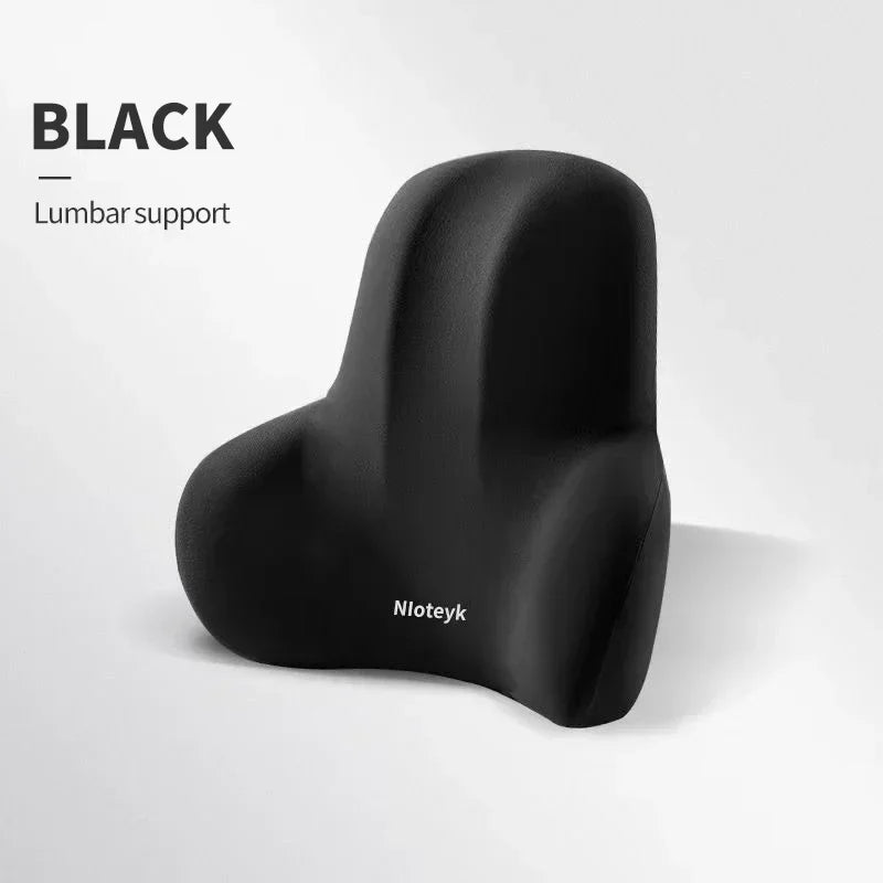 Coussin Cervical Voiture en Mousse à Mémoire de Forme – Support Lombaire Universel, Oreiller Nuque & Appui-Tête, Accessoires Siège Auto