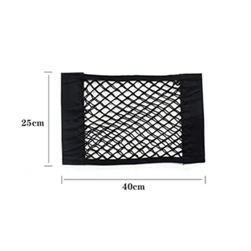 Filet de Rangement Coffre Voiture – Poche Élastique Universelle avec Scratch Adhésif