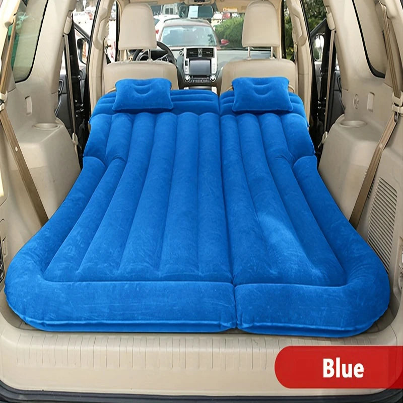 Matelas gonflable de voyage universel pour siège arrière – Canapé multifonction, oreiller, tapis de camping extérieur et coussin