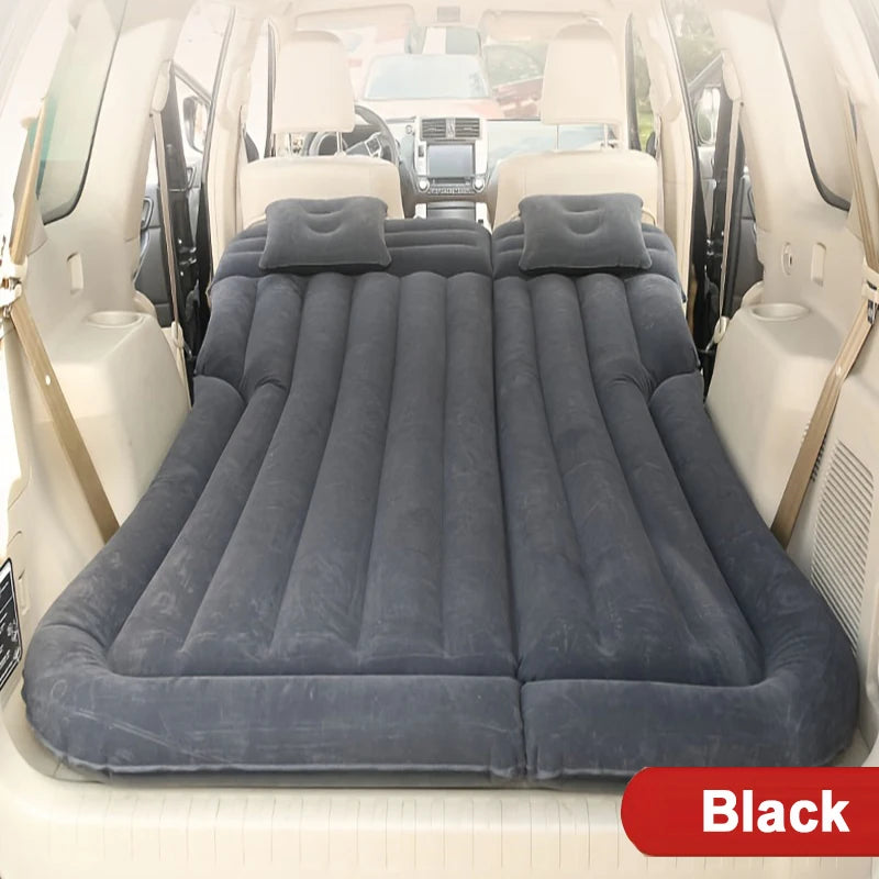 Matelas gonflable de voyage universel pour siège arrière – Canapé multifonction, oreiller, tapis de camping extérieur et coussin