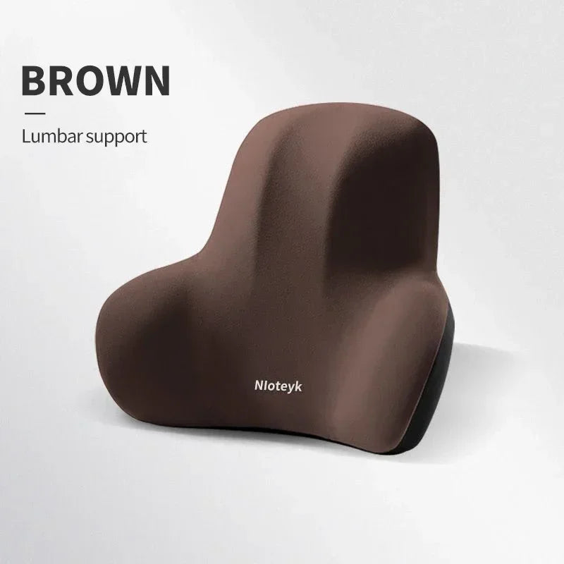 Coussin Cervical Voiture en Mousse à Mémoire de Forme – Support Lombaire Universel, Oreiller Nuque & Appui-Tête, Accessoires Siège Auto