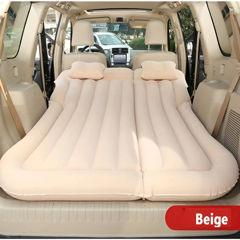Matelas gonflable de voyage universel pour siège arrière – Canapé multifonction, oreiller, tapis de camping extérieur et coussin