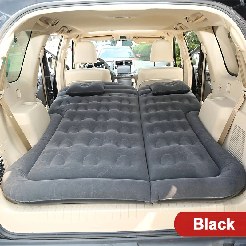 Matelas gonflable de voyage universel pour siège arrière – Canapé multifonction, oreiller, tapis de camping extérieur et coussin