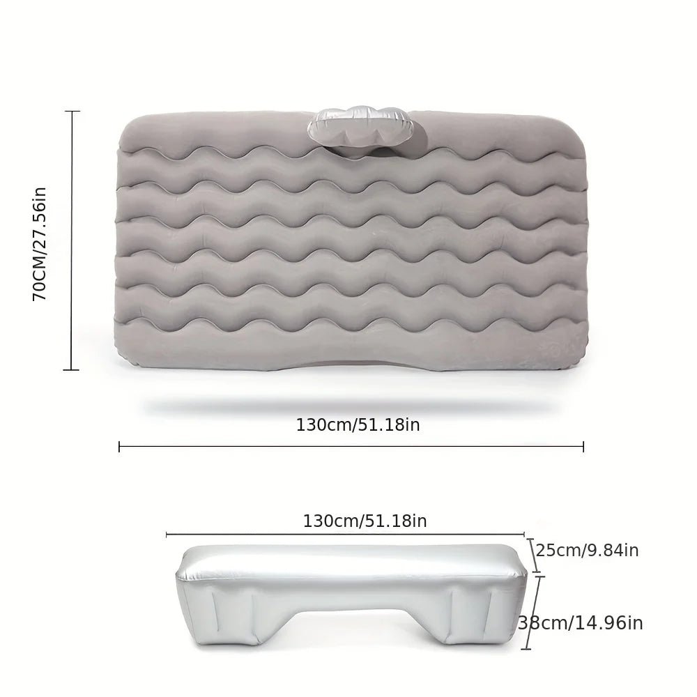 Matelas gonflable de voyage universel pour siège arrière – Canapé multifonction, oreiller, tapis de camping extérieur et coussin