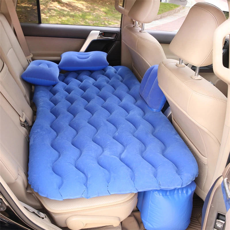 Matelas gonflable de voyage universel pour siège arrière – Canapé multifonction, oreiller, tapis de camping extérieur et coussin